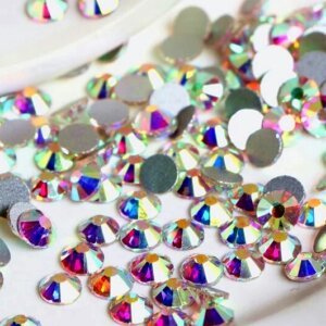Камінці Crystal AB розмір ss3-ss16, 100 шт