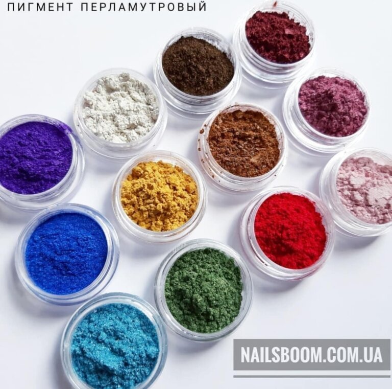 Набор перламутровых пигментов, 12 шт