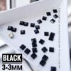 Квадратные стразы 1_copy_1459x1461 Камінці фігурні квадратні 3×3 мм Black, 10 шт