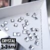 Квадратные стразы_copy_1459x1459 Камінці фігурні квадратні 3×3 мм Crystal, 10 шт