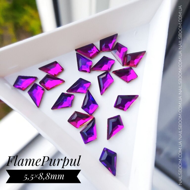 Стразы Kite Flame Purple, 10 шт