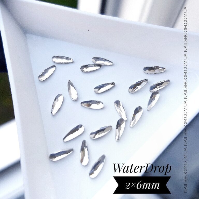 20200523_185119-01_copy_1060x1060 Стразы фигурные капля WaterDrop 2×6 мм Crystal, 10 шт