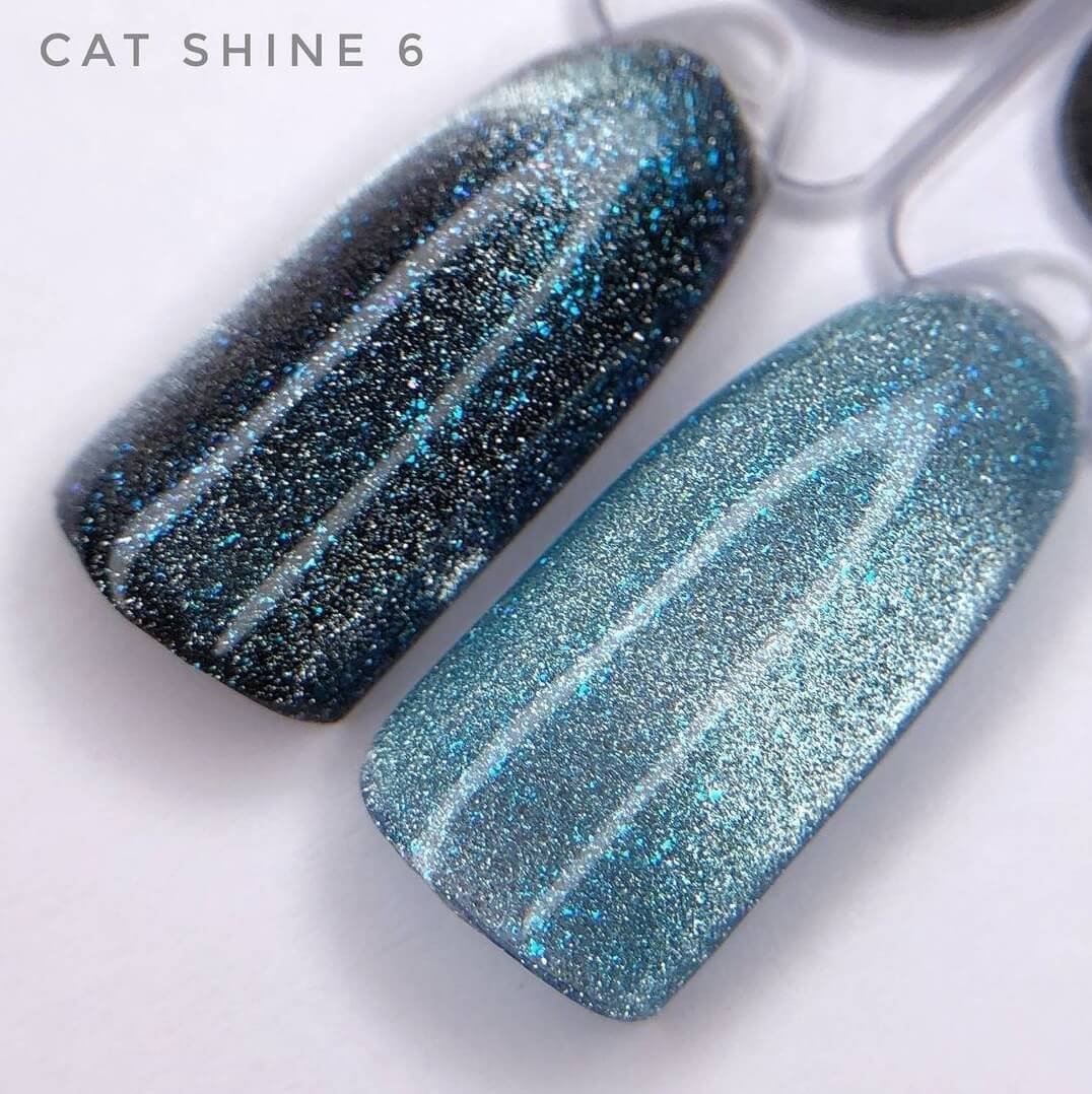Гель-лак котяче око Saga Cat Shine 6, 8 мл