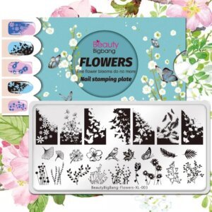 Пластина для стемпінгу BeautyBigBang-Flowers-XL003