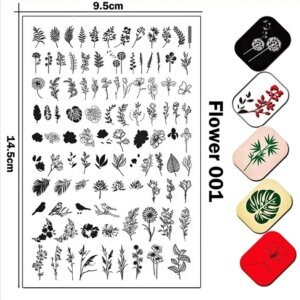 Пластина для стемпінгу SuNail Flower 001