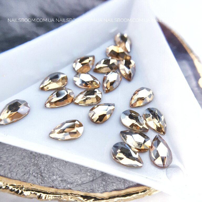 Стразы WaterDrop 5*8 мм Champagne, 10 шт