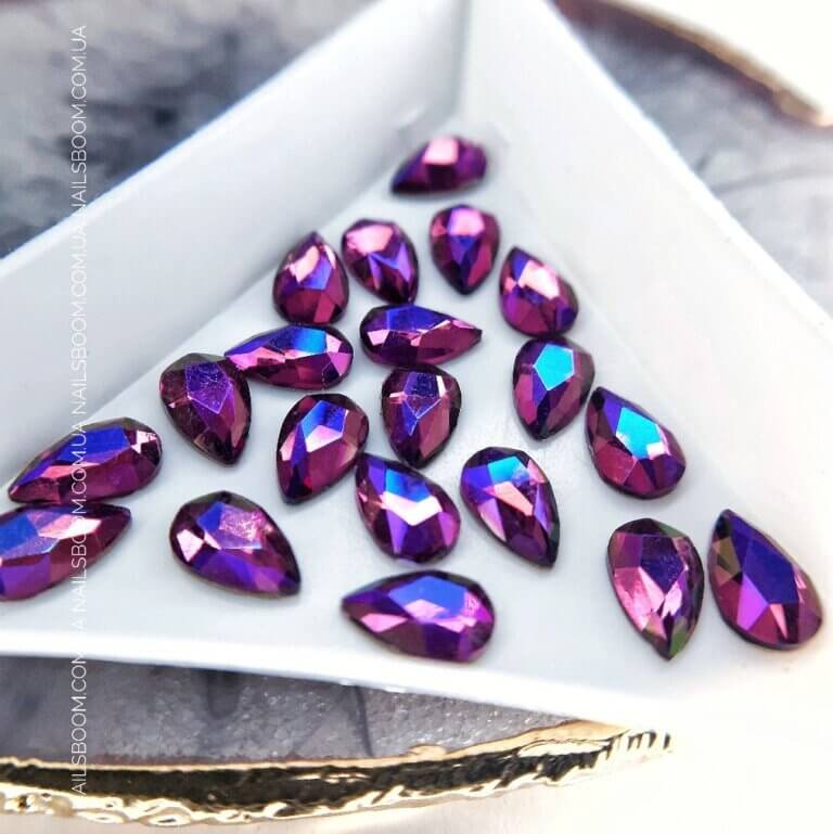20201111_152939-01_copy_1009x1010 Стразы WaterDrop 5*8 мм Lt. Amethyst AB, 10 шт