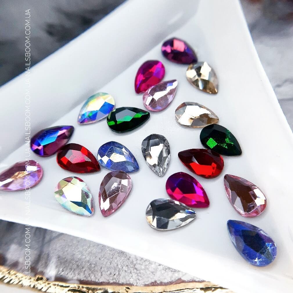 Стразы WaterDrop 5*8 мм MIX Color, 20 шт