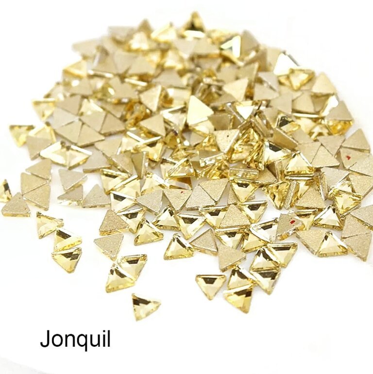 Стразы Jonquil треугольник 3×3 мм, 10 шт