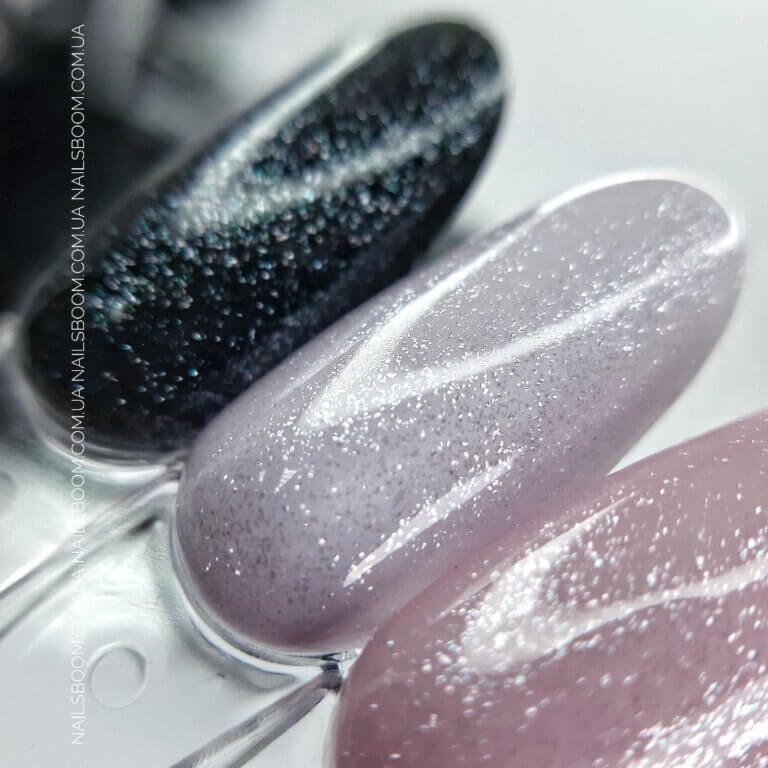Гліттерний топ NailApex Top Glitter Silver, 15 мл