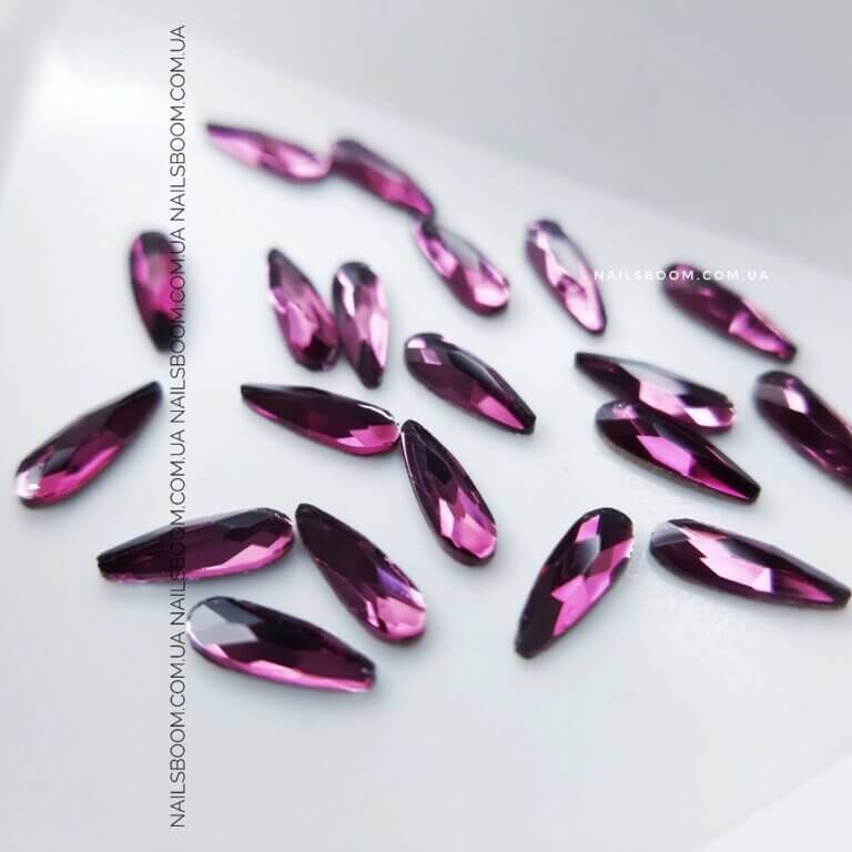 20210212_165901-01_copy_1060x1060 Стразы фигурные капля WaterDrop 2×6 мм Amethyst, 10 шт