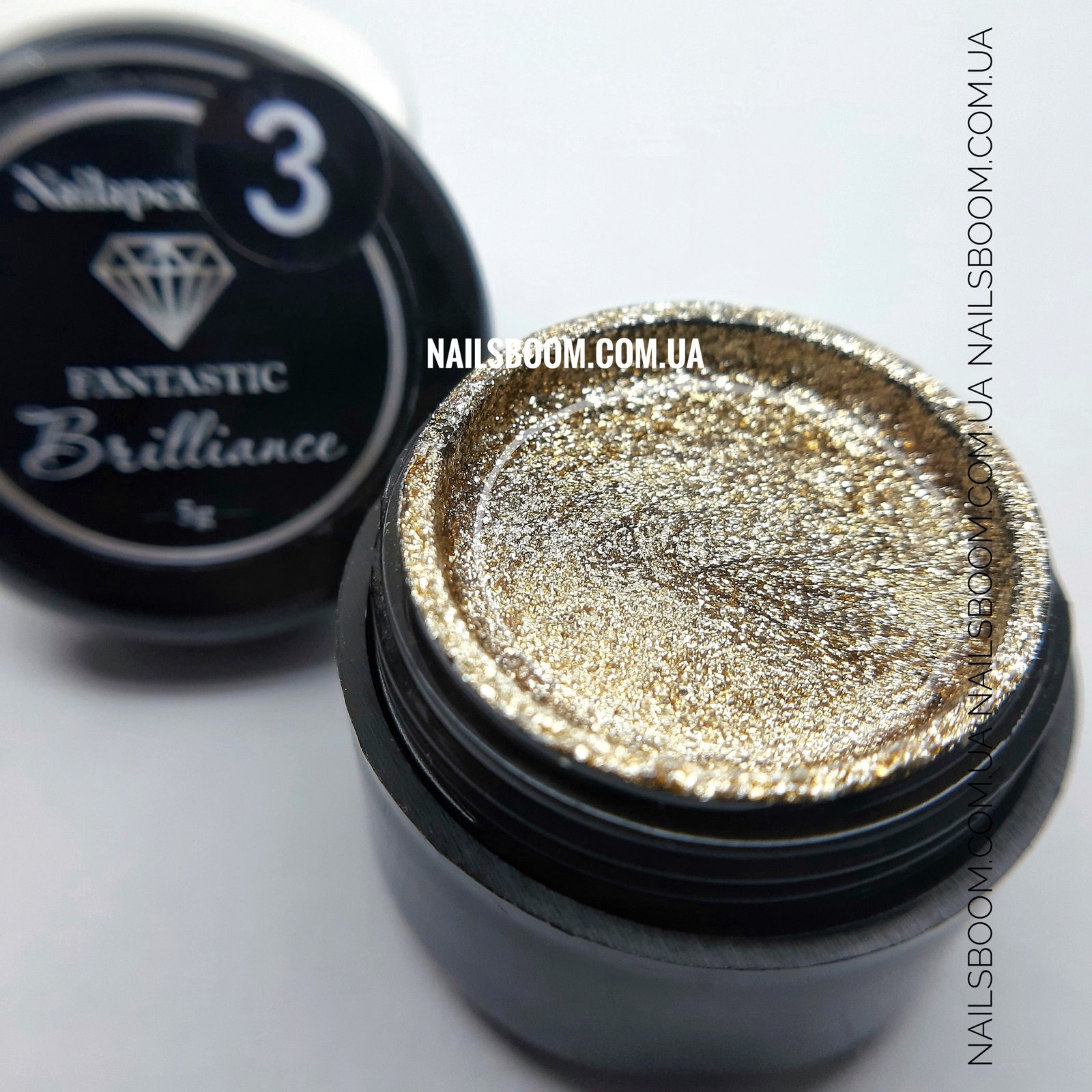 Гель-фарба Nail Apex Brilliance №03 (золото), 5 мл