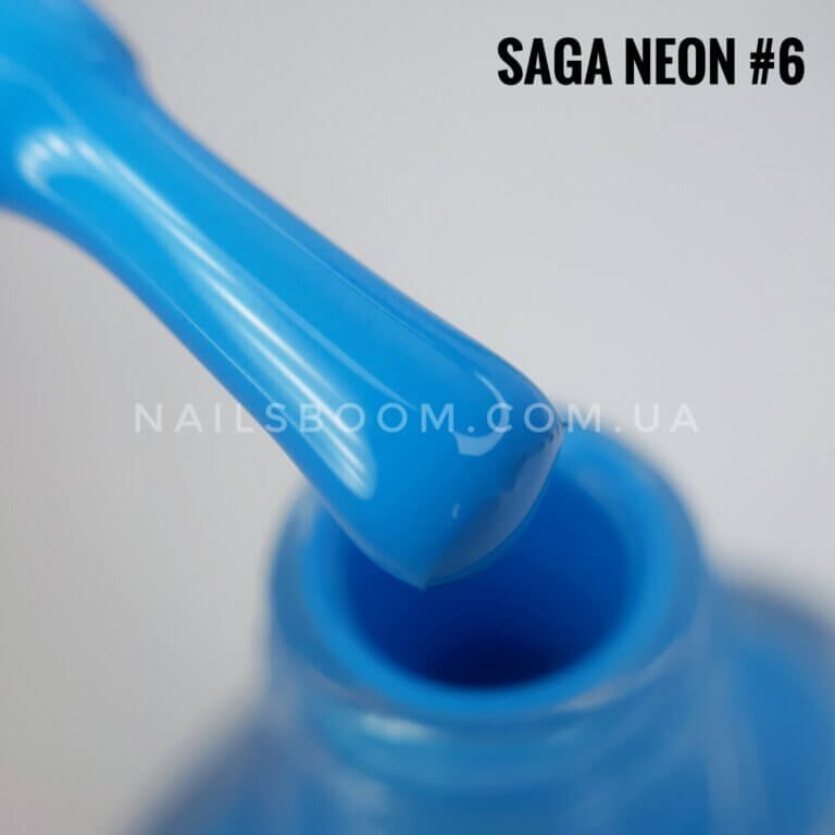 Лак для стемпінгу Saga Neon №6 (блакитний), 8 мл