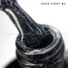 Світловідбиваючий гель-лак Saga Fiery 02 (чорний), 10 мл