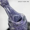Світловідбиваючий гель-лак Saga Fiery 09 (фіолетовий), 10 мл