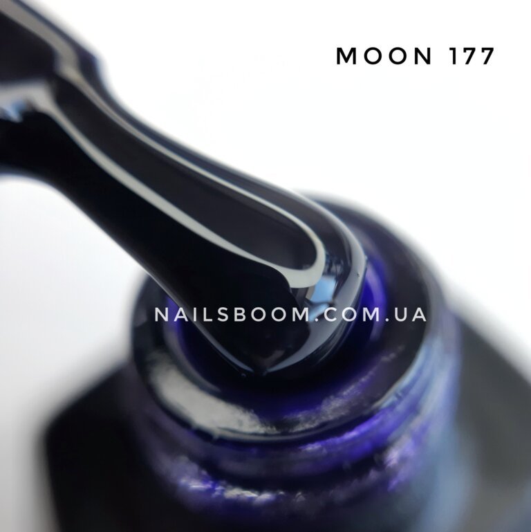 Гель-лак Moon Full №177 (темный индиго), 8 мл