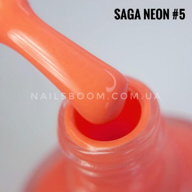 Лак для стемпінгу Saga Neon №5 (помаранчевий), 8 мл