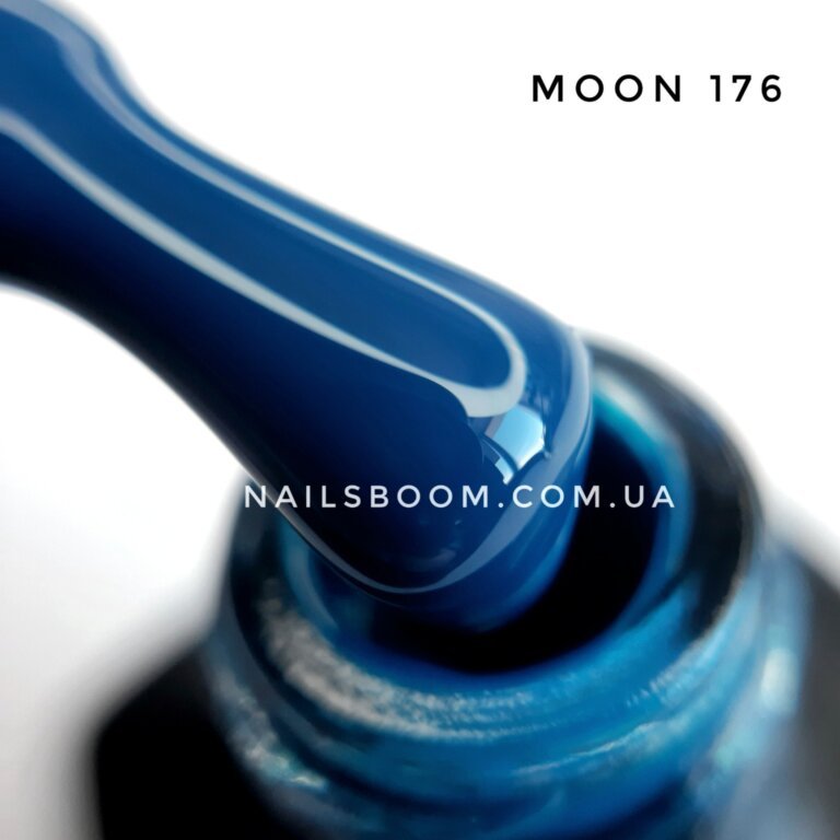 Гель-лак Moon Full №176 (пороховая синь), 8 мл