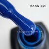 Гель-лак Moon Full №655 (темная лазурь), 8 мл