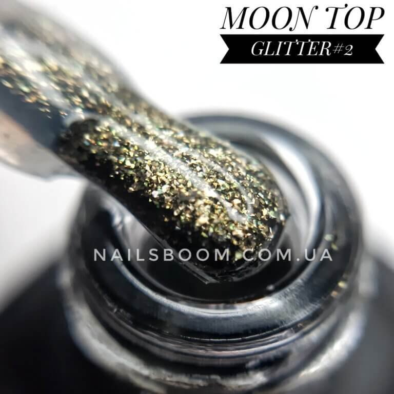 Гліттерний топ MOON Full Glitter Top Gold №2, 8 мл