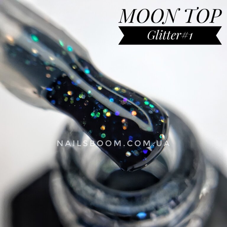 Гліттерний топ MOON Full Glitter Top Rainbow №1, 8 мл