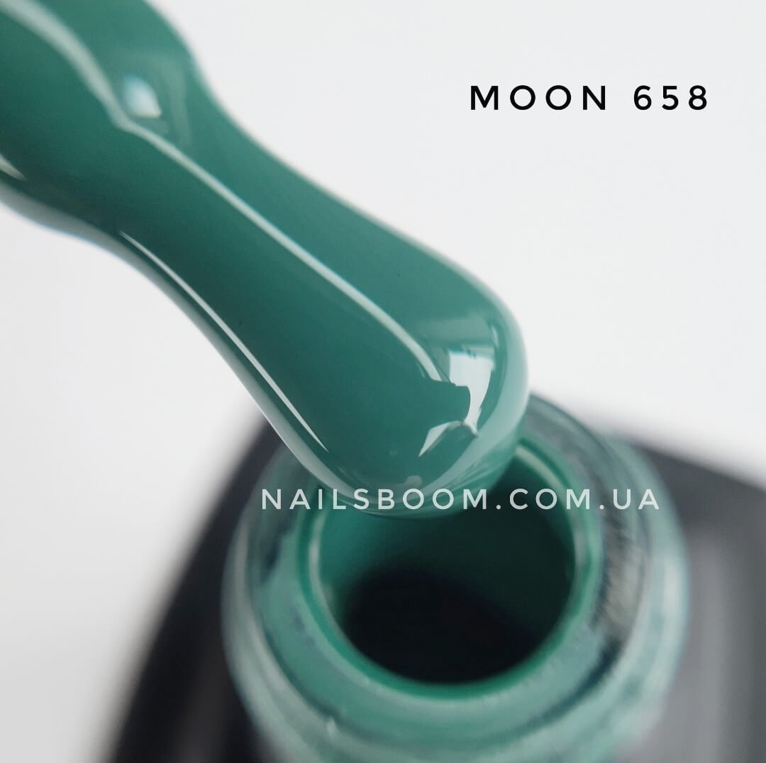 Гель-лак Moon Full №658 (мятно-бирюзовый), 8 мл