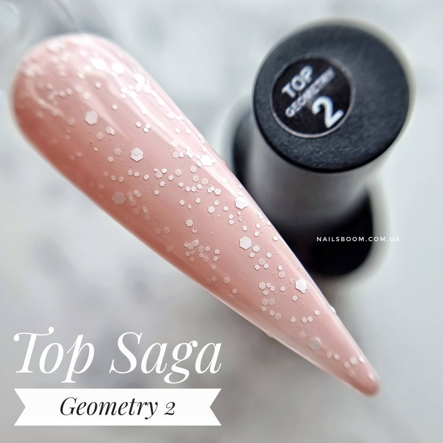 Saga топ з крихтою Geometry 2, 8 мл