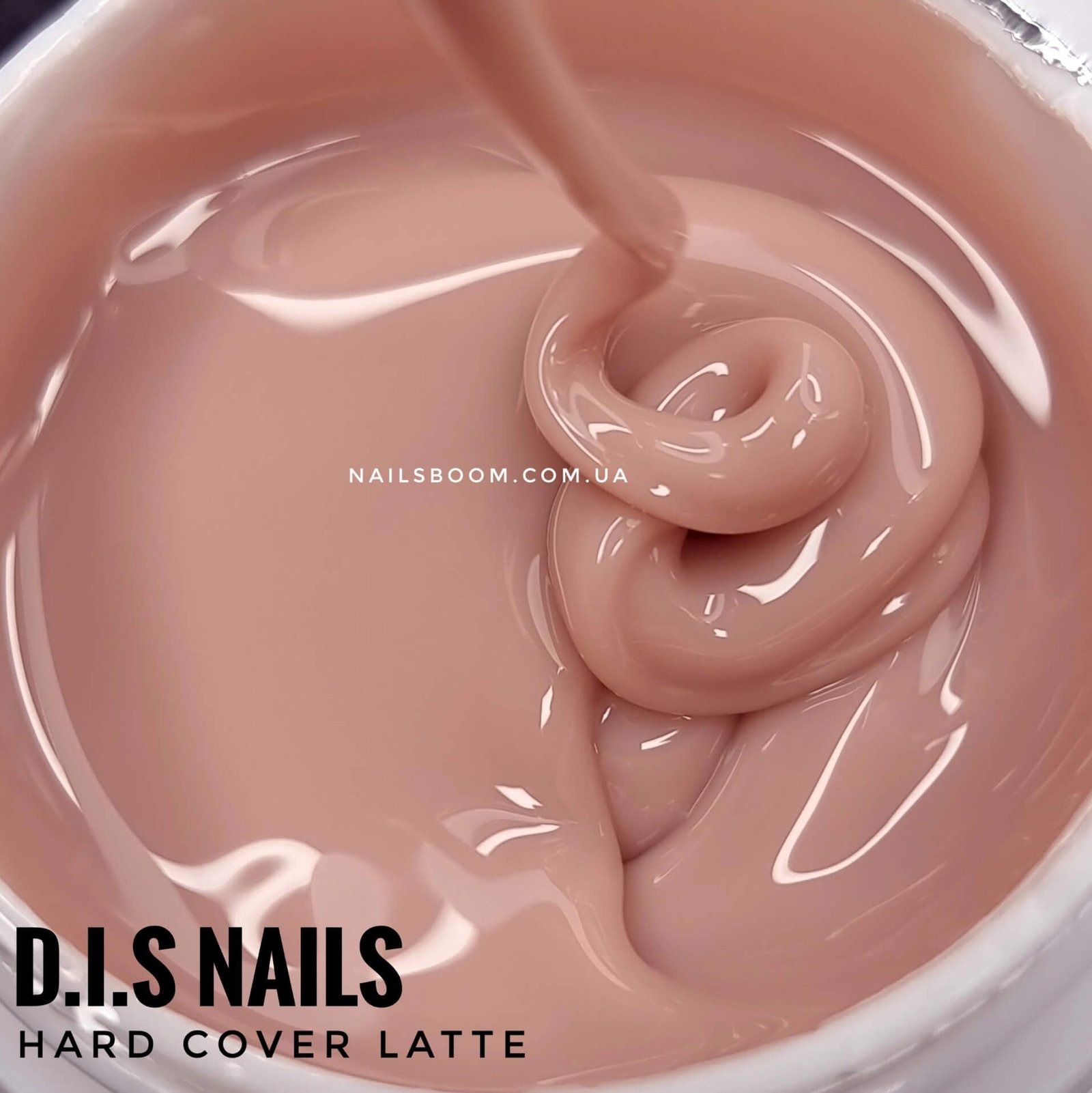 Камуфлюючий гель D.I.S nails Hard Cover Latte, 28 мл