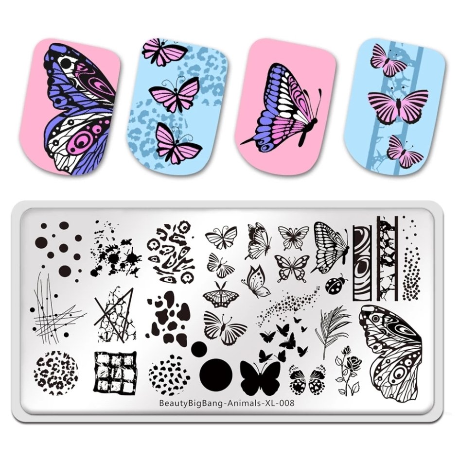 Пластина для стемпінгу BeautyBigBang Animals XL-008
