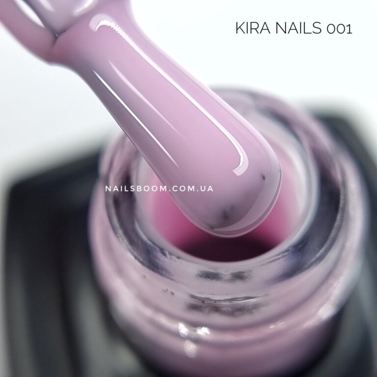 Гель-лак Kira Nails №001 (рожевий для френча, напівпрозорий, емаль), 6 мл