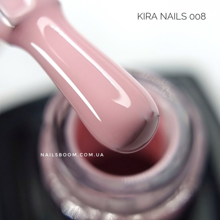 Гель-лак Kira Nails №008 (яскраво-рожевий для френча, емаль), 6 мл
