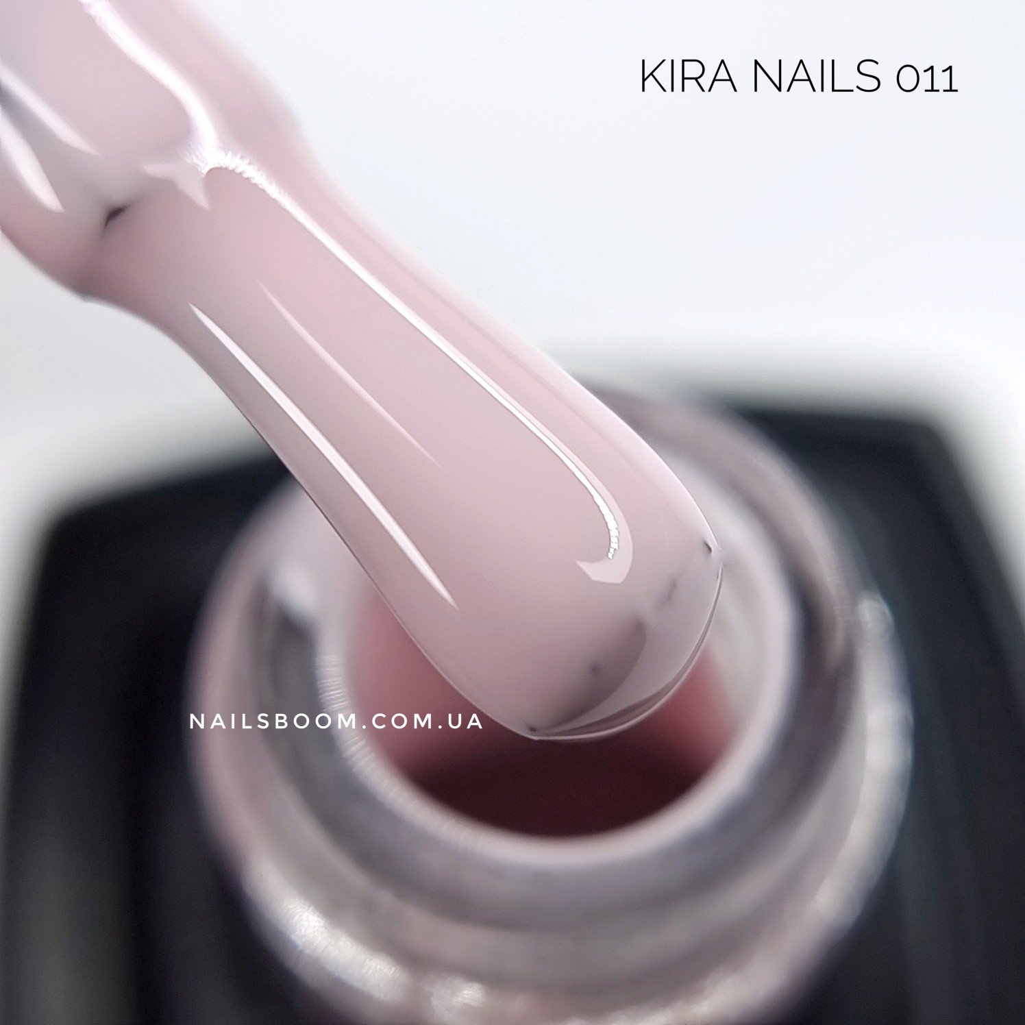 Гель-лак Kira Nails №011 (блідий рожевий, емаль), 6 мл