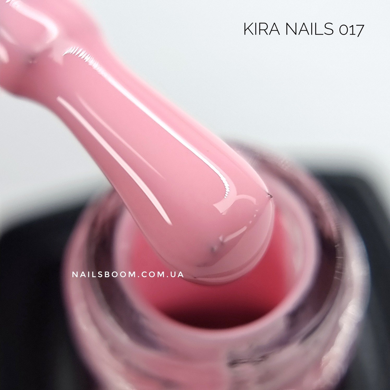 Гель-лак Kira Nails №017 (рожевий, емаль), 6 мл