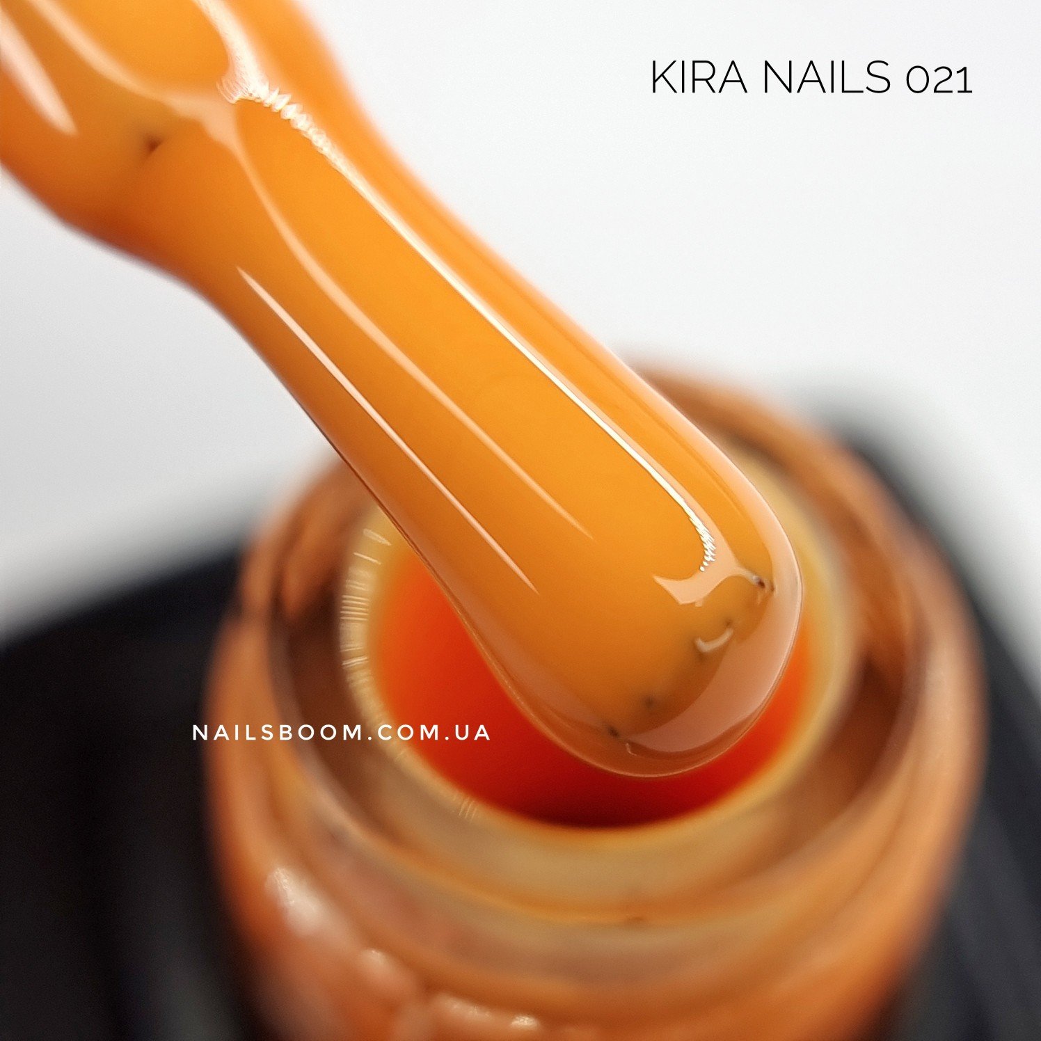 Гель-лак Kira Nails №021 (помаранчевий, емаль), 6 мл