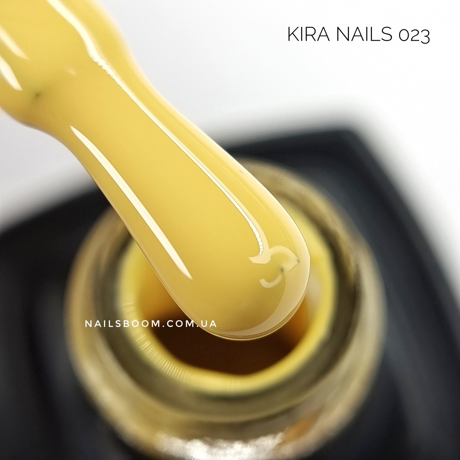 Гель-лак Kira Nails №023 (сонячно-жовтий, емаль), 6 мл