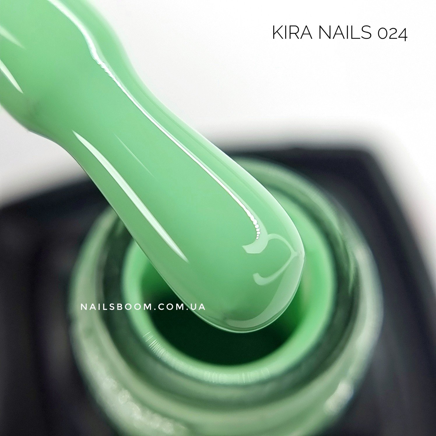 Гель-лак Kira Nails №024 (салатовий, емаль), 6 мл