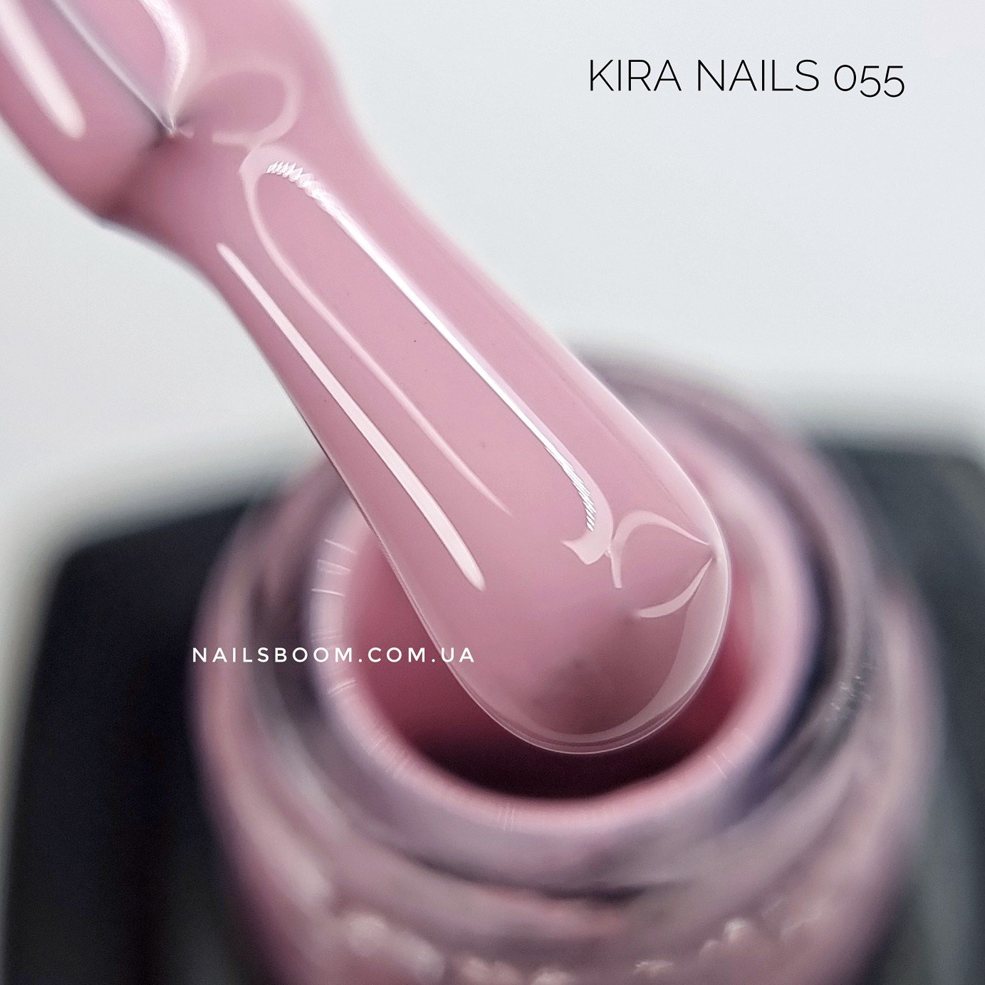 Гель-лак Kira Nails №055 (світло-рожевий, емаль), 6 мл
