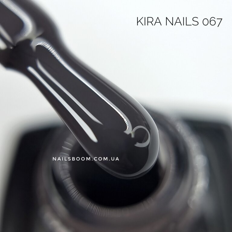 Гель-лак Kira Nails №067 (темний фіолетовий, емаль), 6 мл