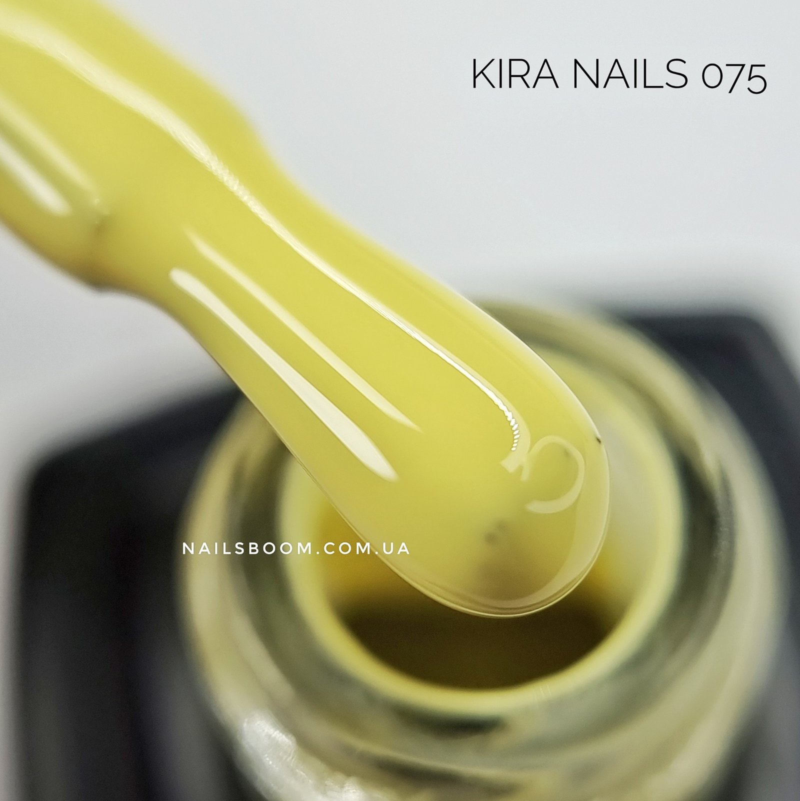 Гель-лак Kira Nails №075 (блідо-жовтий, емаль), 6 мл