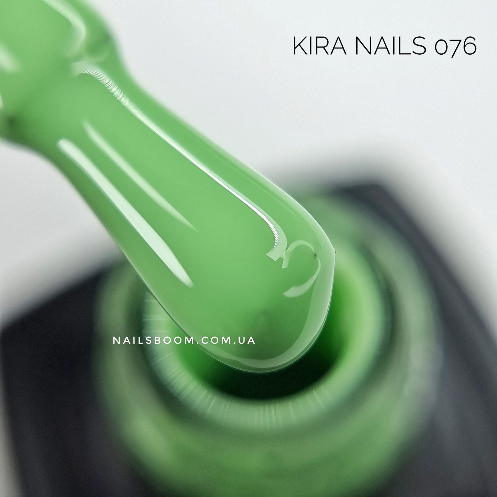 Гель-лак Kira Nails №076 (ментоловий, емаль), 6 мл