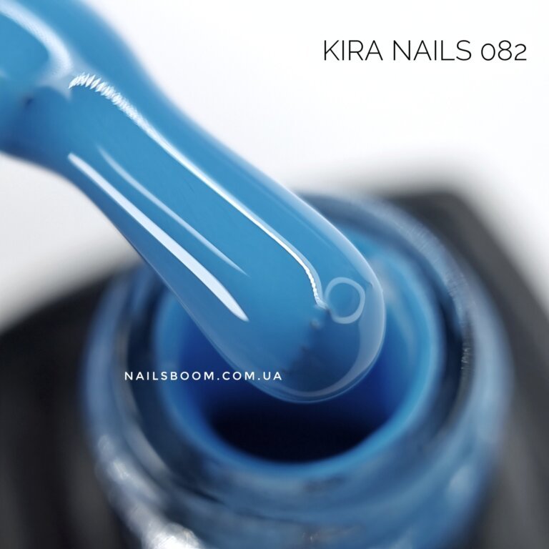 Гель-лак Kira Nails №082 (блакитний, емаль), 6 мл