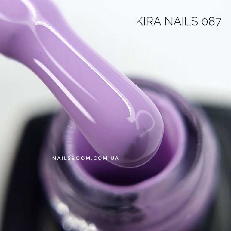 Гель-лак Kira Nails №087 (світло-бузковий, емаль), 6 мл