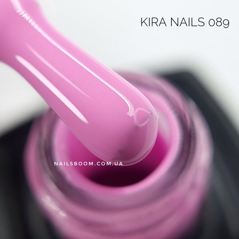 Гель-лак Kira Nails №089 (бузково-рожевий, емаль), 6 мл
