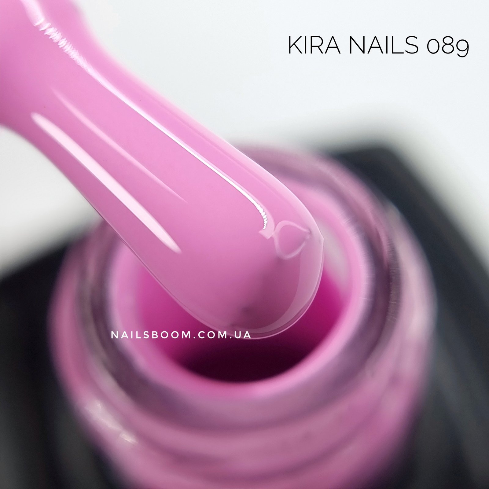 Гель-лак Kira Nails №089 (бузково-рожевий, емаль), 6 мл