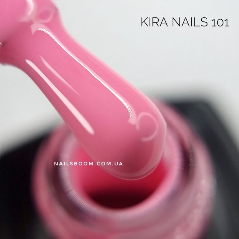 Гель-лак Kira Nails №101 (яскравий рожевий, емаль), 6 мл