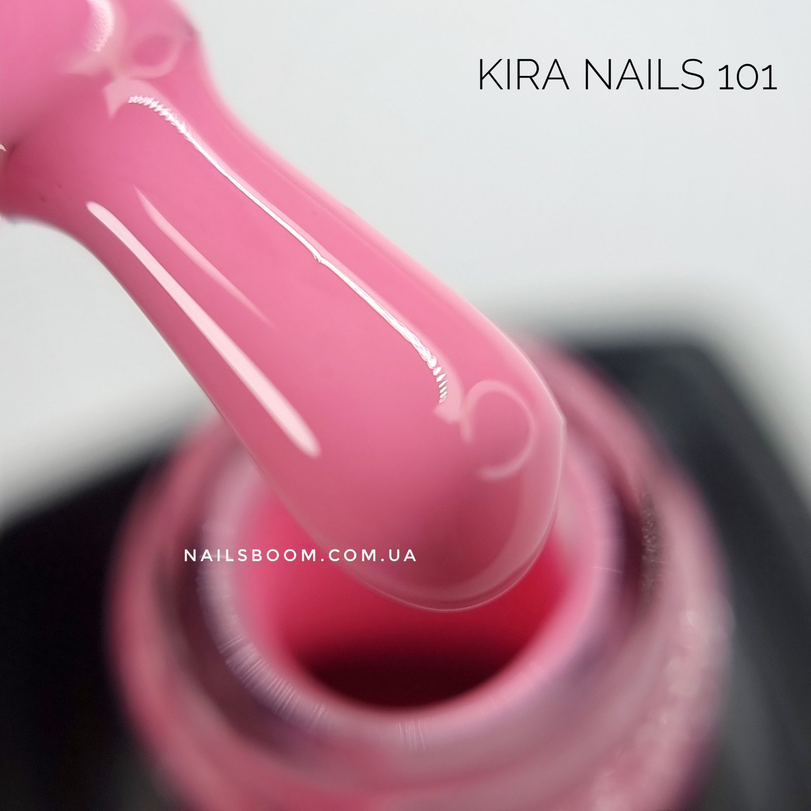 Гель-лак Kira Nails №101 (яскравий рожевий, емаль), 6 мл