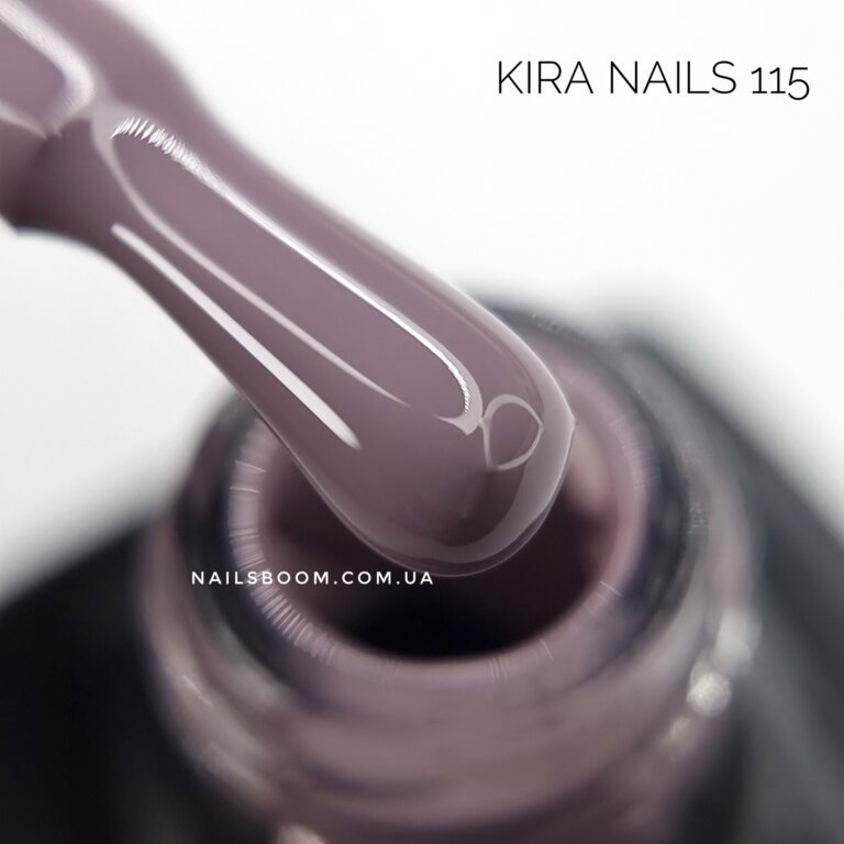 Гель-лак Kira Nails №115 (бузково-бежевий, емаль), 6 мл