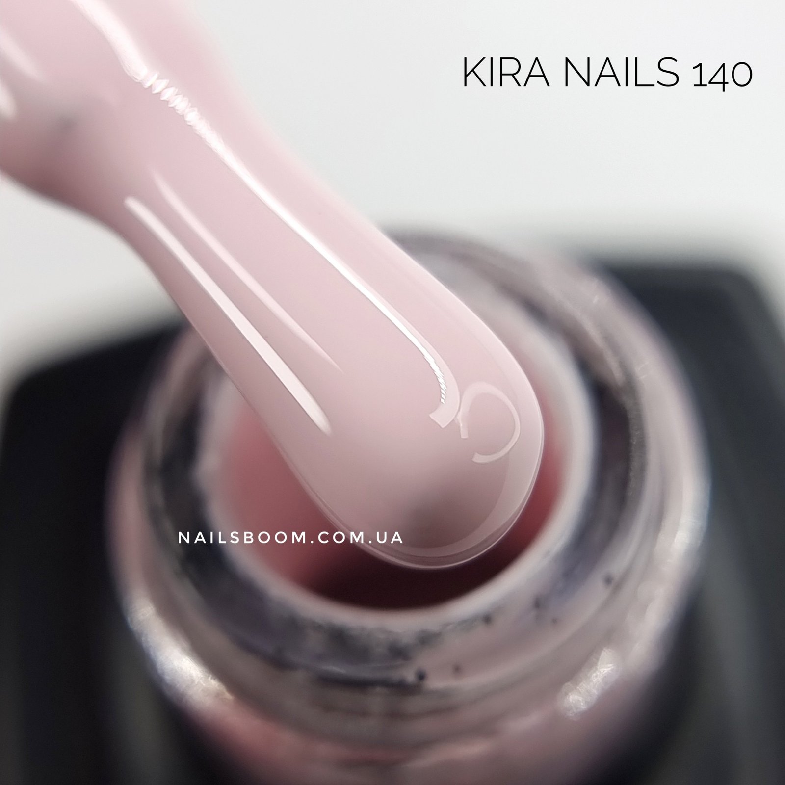 Гель-лак Kira Nails №140 (ніжно-рожевий, емаль), 6 мл