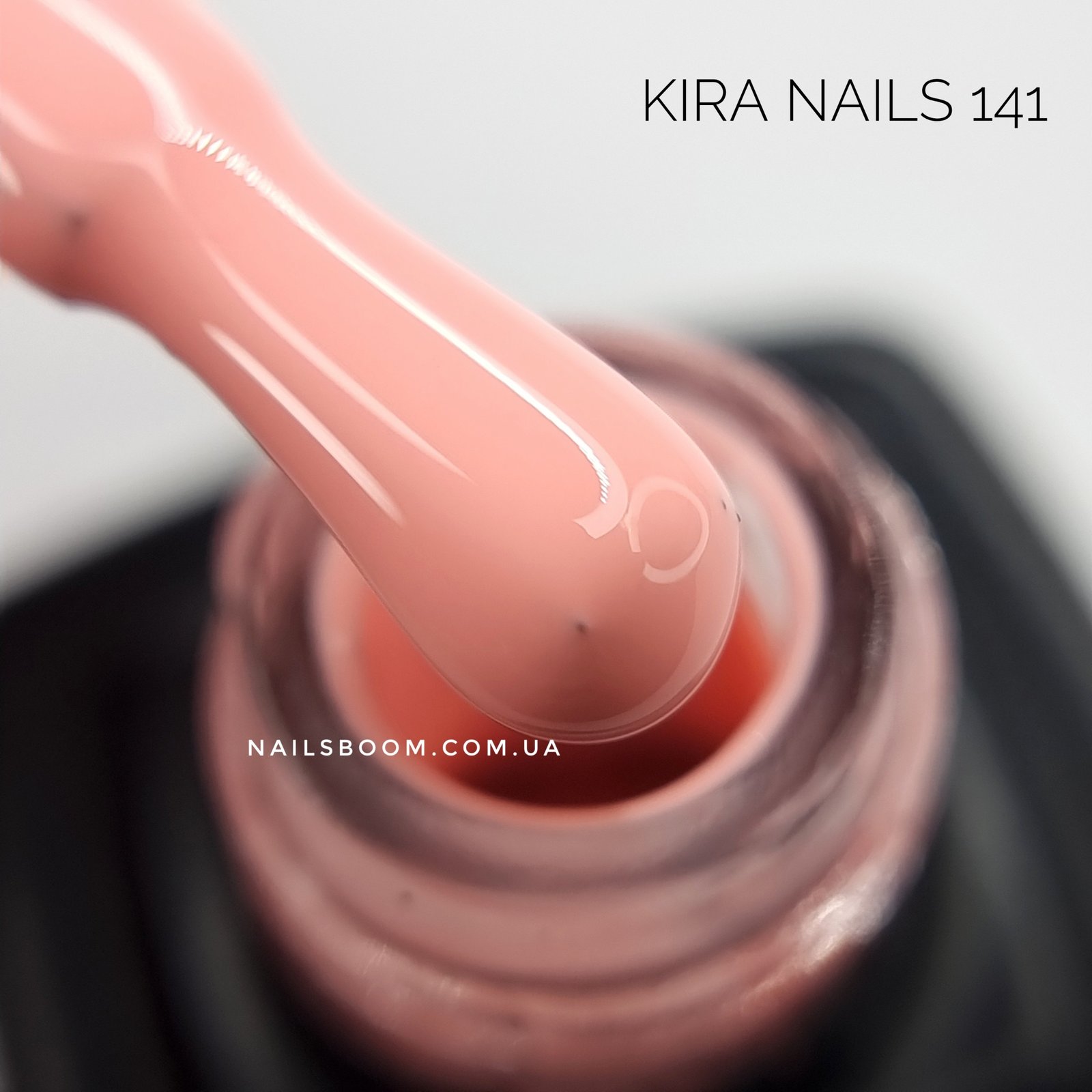 Гель-лак Kira Nails №141 (бежево-рожевий, емаль), 6 мл