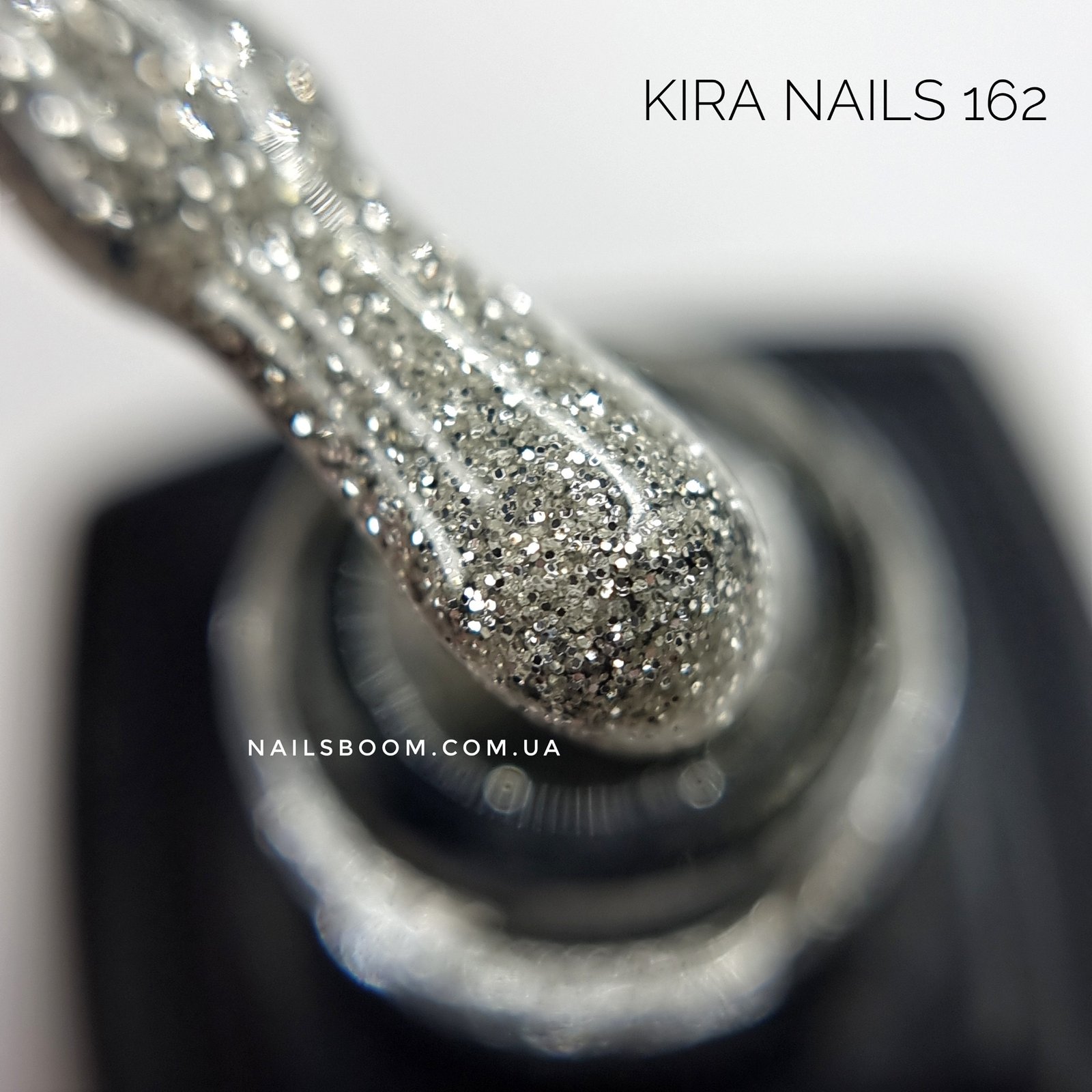Гель-лак Kira Nails №162 (золотий зі срібними блискітками, емаль), 6 мл